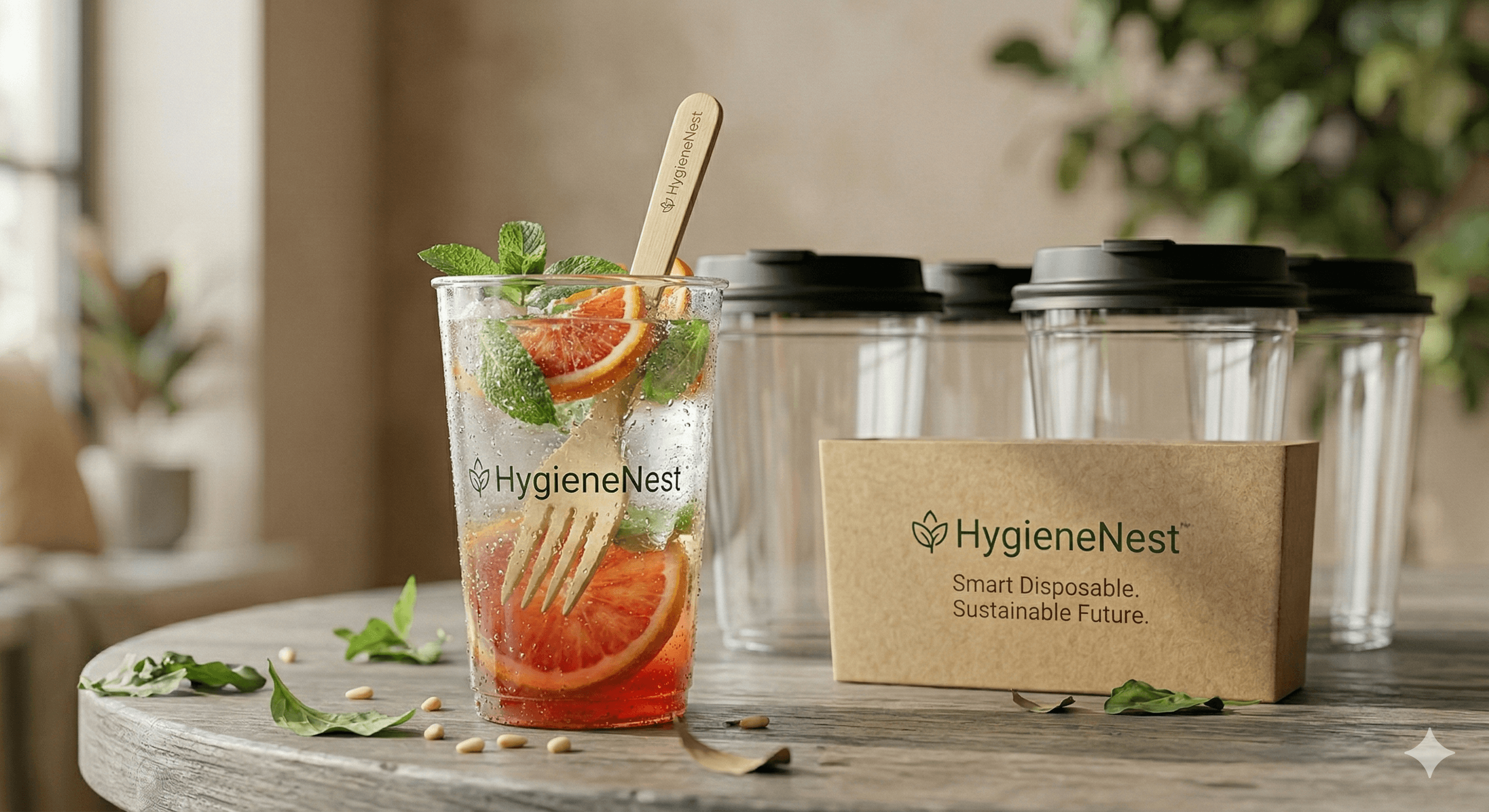 Reusable Mocktail Glass Tumbler with Lid – 350 ml, Pack of 50